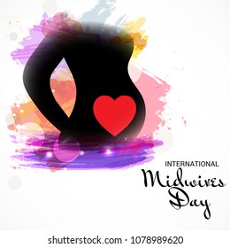 Vector illustration for International Midwives Day.