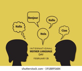 Vector Illustration of International Mother Language Day observed on February 21 