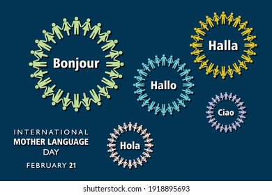 Vector Illustration of International Mother Language Day observed on February 21 