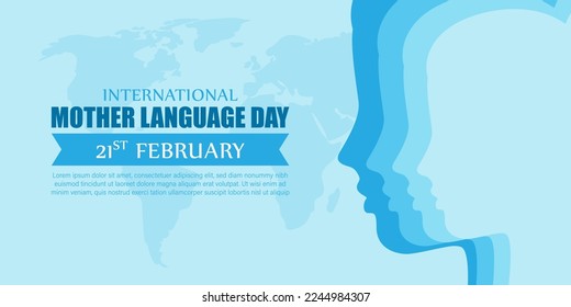 Vector illustration of International Mother Language Day 21 February