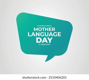 vector illustration of international mother language day concept design