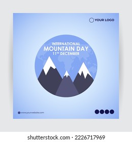 Vector illustration for international mountain day