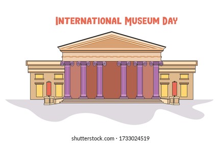 Vector illustration of International Museum Day.