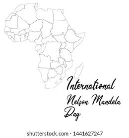 Vector illustration for International Nelson Mandela Day.
