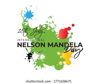 VECTOR ILLUSTRATION FOR INTERNATIONAL NELSON MANDELA DAY