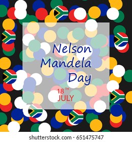  Vector illustration for International Nelson Mandela Day