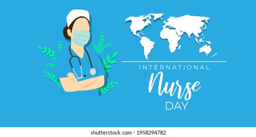 vector illustration for international nurse day.