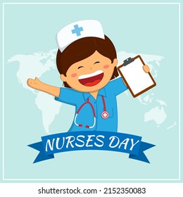 vector illustration for international nurse day.