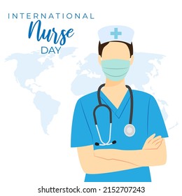 vector illustration for international nurse day.