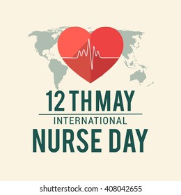 Vector illustration of International nurse day.