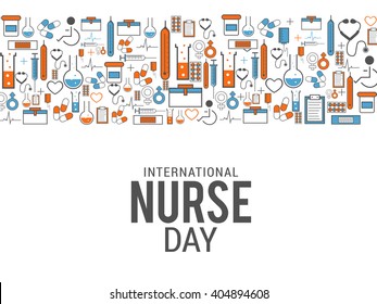 Vector illustration of International nurses day.