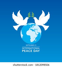 Vector Illustration of International Peace Day observed on September 21
