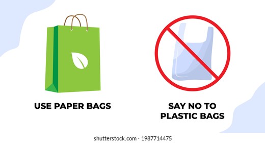 vector illustration for international plastic bag free day