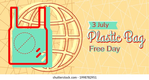 Vector Illustration of International Plastic Bag Free Day