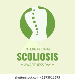 Vector Illustration for International Scoliosis Awareness Day