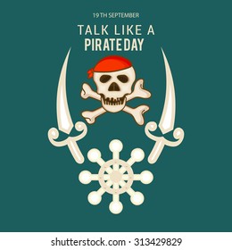 Vector illustration of International Talk Like A Pirate Day.