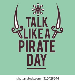 Vector illustration of International Talk Like A Pirate Day.