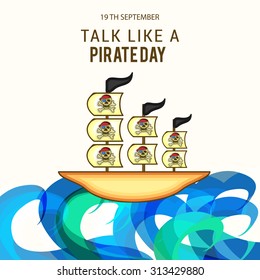 Vector illustration of International Talk Like A Pirate Day.