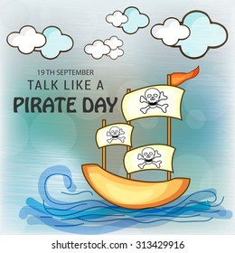 Vector illustration of International Talk Like A Pirate Day.