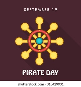 Vector illustration of International Talk Like A Pirate Day.