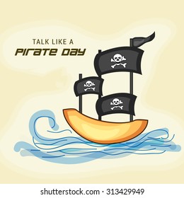 Vector illustration of International Talk Like A Pirate Day.