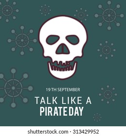 Vector illustration of International Talk Like A Pirate Day.