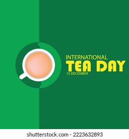 Vector Illustration of International Tea Day. Simple and Elegant Design