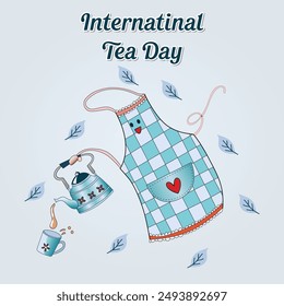 Vector Illustration of International Tea Day Poster Banner