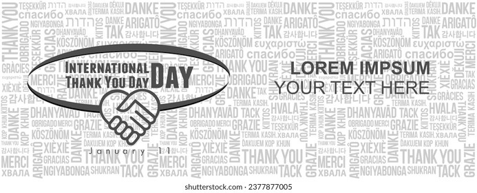 Vector illustration of International Thank You Day.