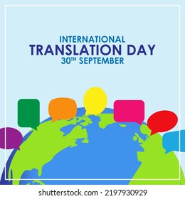 Vector Illustration For International Translation Day