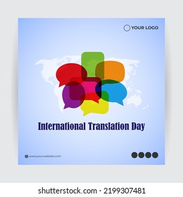 Vector Illustration For International Translation Day