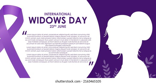 Vector illustration for International Widows Day banner - Powered by Shutterstock - Get 15% off with code: PIKWIZARD15