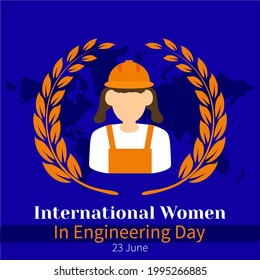 Vector Illustration Of International Women In Engineering Day