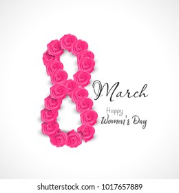 Vector Illustration of International women's day header or banner.