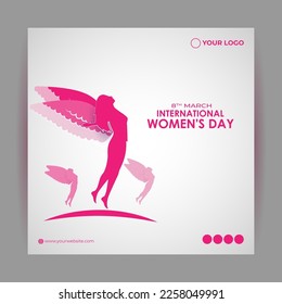 Vector illustration for International Women's Day 8 March background