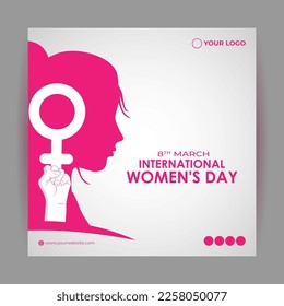 Vector illustration for International Women's Day 8 March background