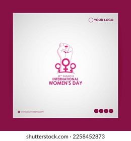 Vector illustration for International Women's Day 8 March background
