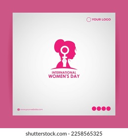 Vector illustration for International Women's Day 8 March background