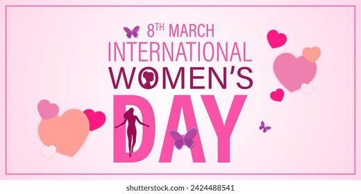 Vector illustration of International Womens Day social media feed template