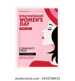 Vector Illustration of international women's day flyer