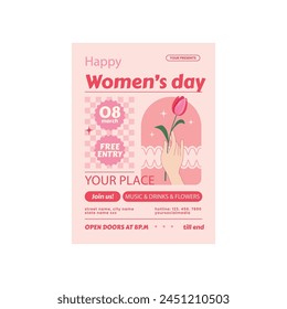 Vector Illustration of international women's day flyer