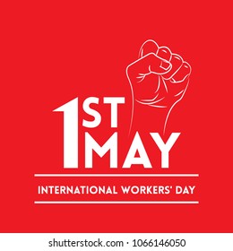 Vector illustration for International Workers' Day Celebration on May 1st, also known as May Day. Can be used for Greetings, Banner, Background, Template, Badge, Symbol, Icon, Logo and Print design. 