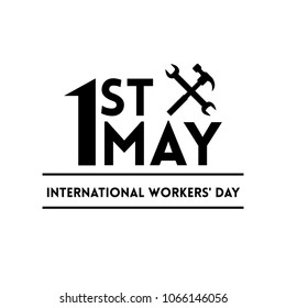 Vector illustration for International Workers' Day Celebration on May 1st, also known as May Day. Can be used for Greetings, Banner, Background, Template, Badge, Symbol, Icon, Logo and Print design. 