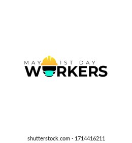 Vektorillustration-Illustration zum Internationalen Arbeitstagsfest am 1. Mai, auch bekannt als Mai-Tag. Kann für Grüße, Banner, Hintergrund, Vorlage, Badge, Symbol, Symbol, Logo und Print-Design verwendet werden. 
