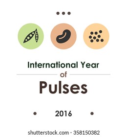 vector illustration / international year of pulses