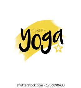 Vector illustration of international yoga day. International Yoga Day vector illustration banner, brochure and poster design. June 21st celebrates world yoga day
