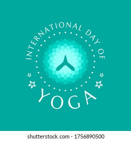 Vector illustration of international yoga day. International Yoga Day vector illustration banner, brochure and poster design. June 21st celebrates world yoga day