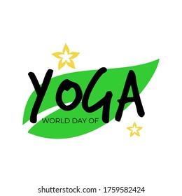 Vector illustration of international yoga day. International Yoga Day vector illustration banner, brochure and poster design. June 21st celebrates world yoga day