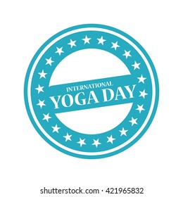 Vector illustration of international yoga day.