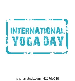 Vector illustration of international yoga day.